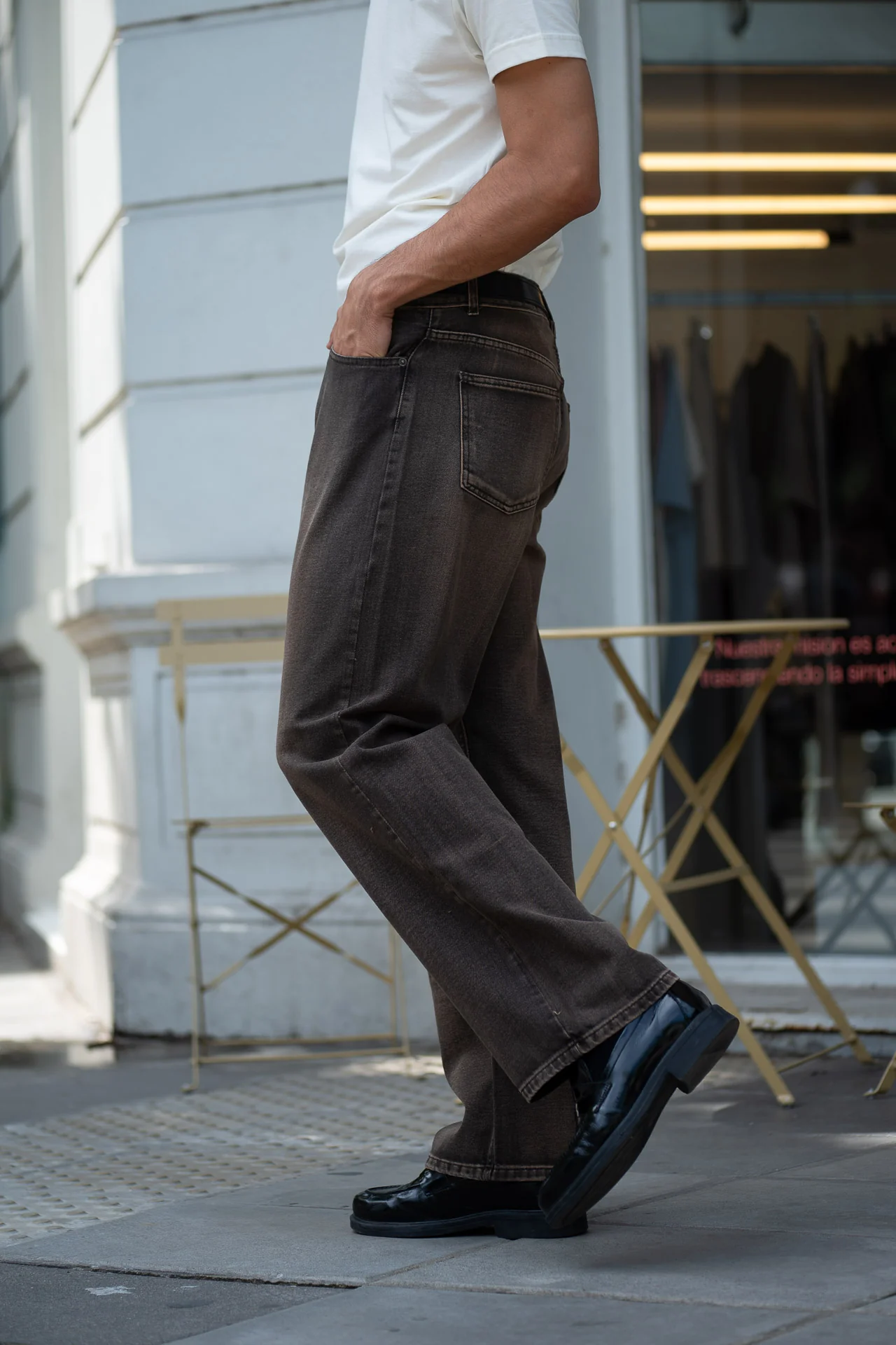 Jean Wide - Marrón - Image 7