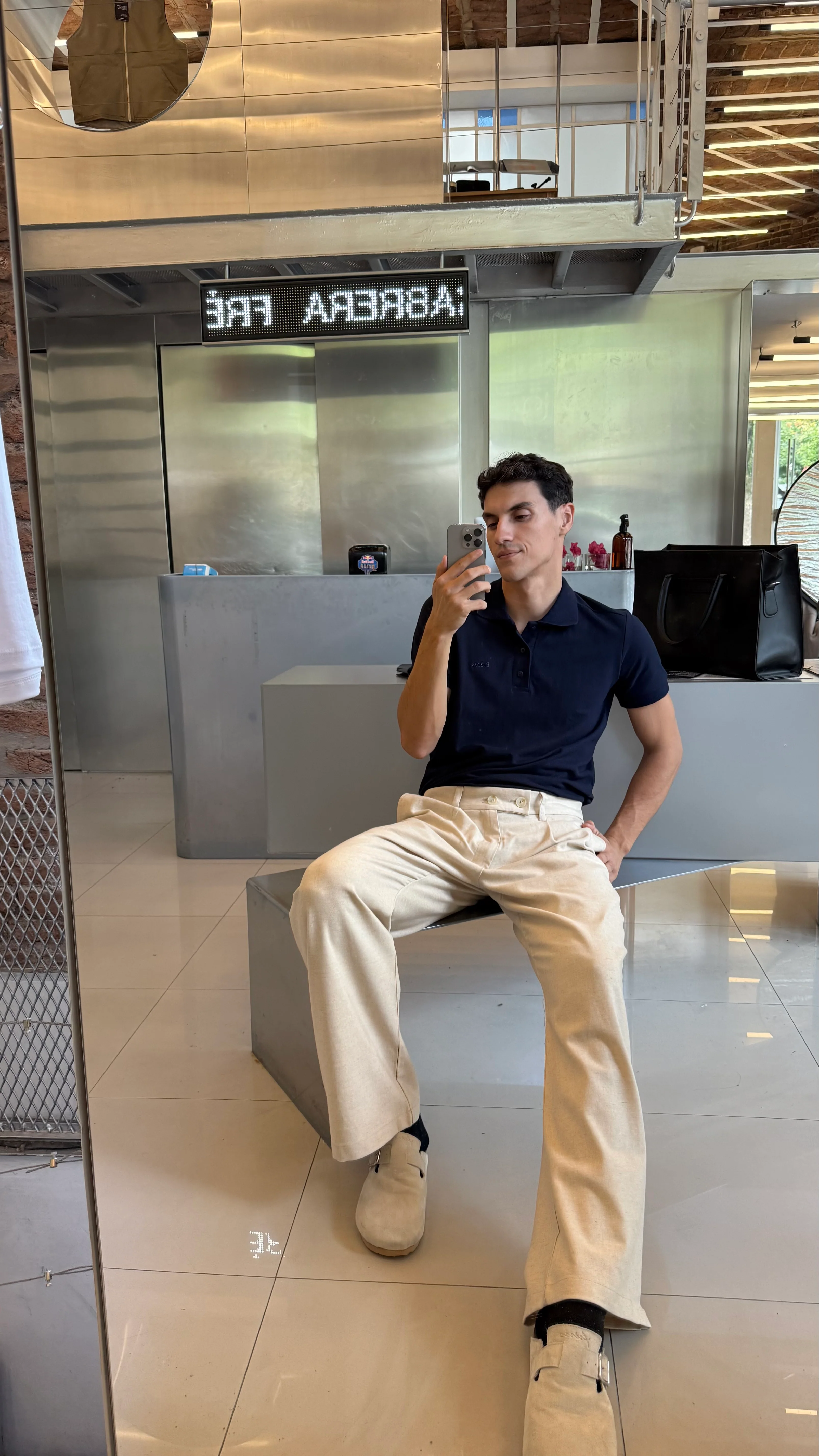 Pantalón Sastrero de Lino - Crema - Image 6