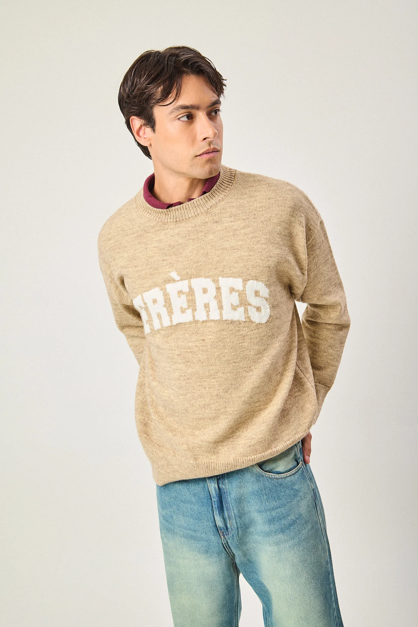 Sweater Universitario - Vison - Image 5